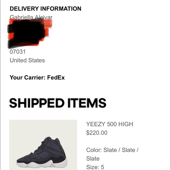 YEEZY 500 HIGH TOP BRAND NEW NEVER WORN 
Color: Slate 
Size: 5 - Picture 2 of 2